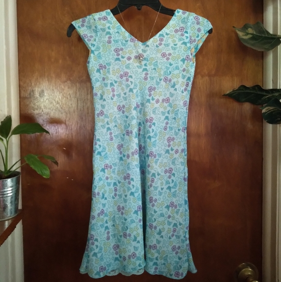 Was💲6! 🎉5/$20🦋Girls Reversable Spring/Summer Dress - Picture 2 of 12